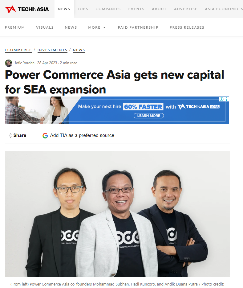 Power Commerce Asia gets new capital for SEA expansion